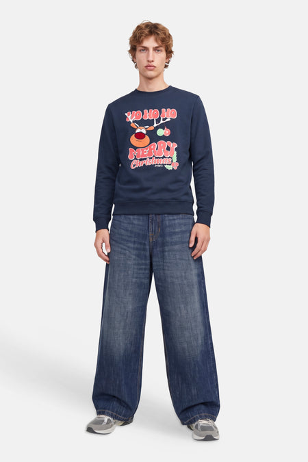 Sweater O-hals - Navy Blazer