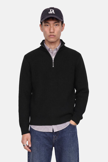 Pull met rolkraag - Black