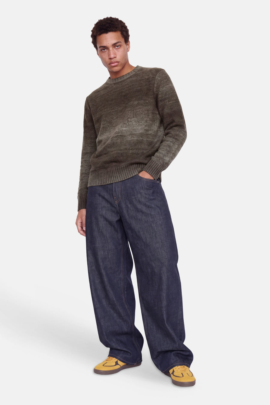 Trui met ronde hals bruin - JACK & JONES