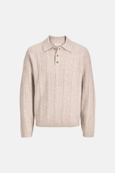 Pull col rond Écru - ORIGINALS BY JACK & JONES