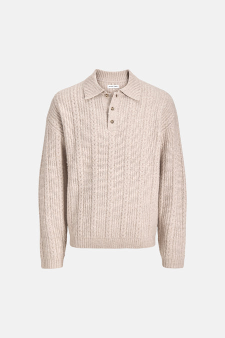 Pull O-hals - ecru