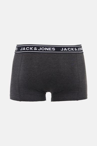Boxer gris chiné de ACCESSORIES BY JACK & JONES, avec une ceinture élastique logotypée.
