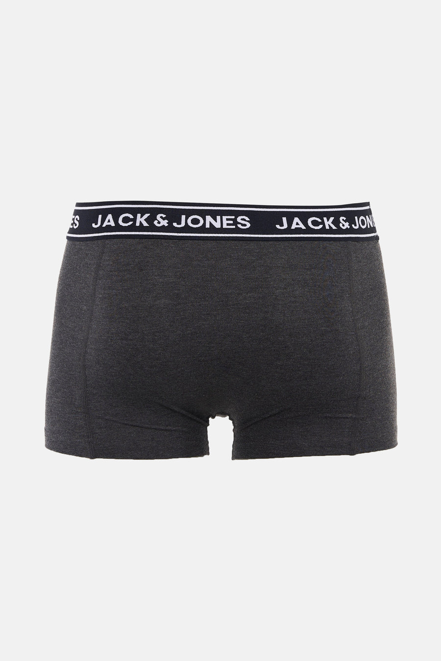 Boxer gris chiné de ACCESSORIES BY JACK & JONES, avec une ceinture élastique logotypée.
