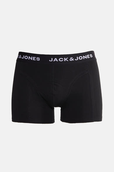 Zwarte boxer van ACCESSORIES BY JACK & JONES, met een witte logoband.