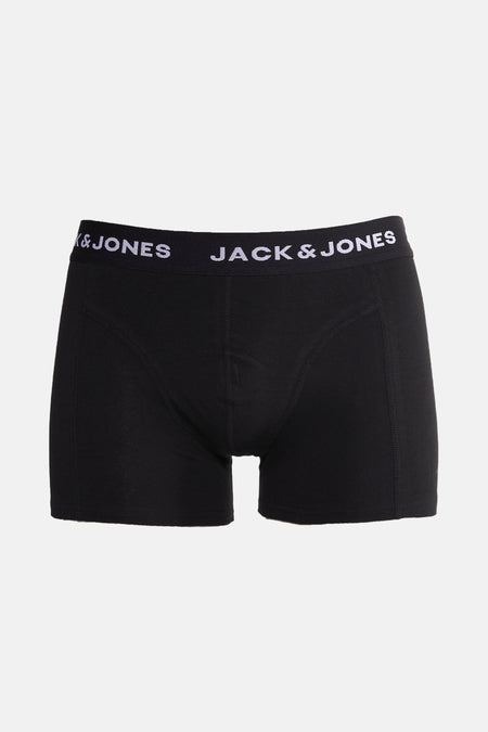 Zwarte boxer van ACCESSORIES BY JACK & JONES, met een witte logoband.