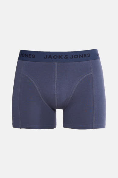 Boxer bleu marine par ACCESSORIES BY JACK & JONES, avec ceinture élastique logotypée.