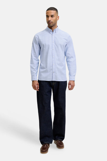 Chemise à manches longues - bleu