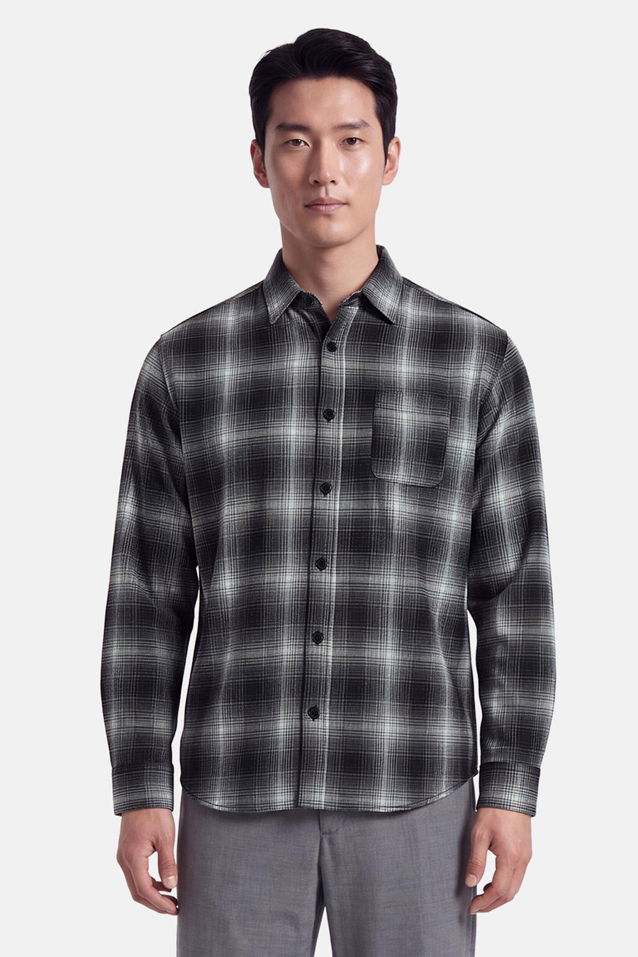 Chemise à manches longues - Gris