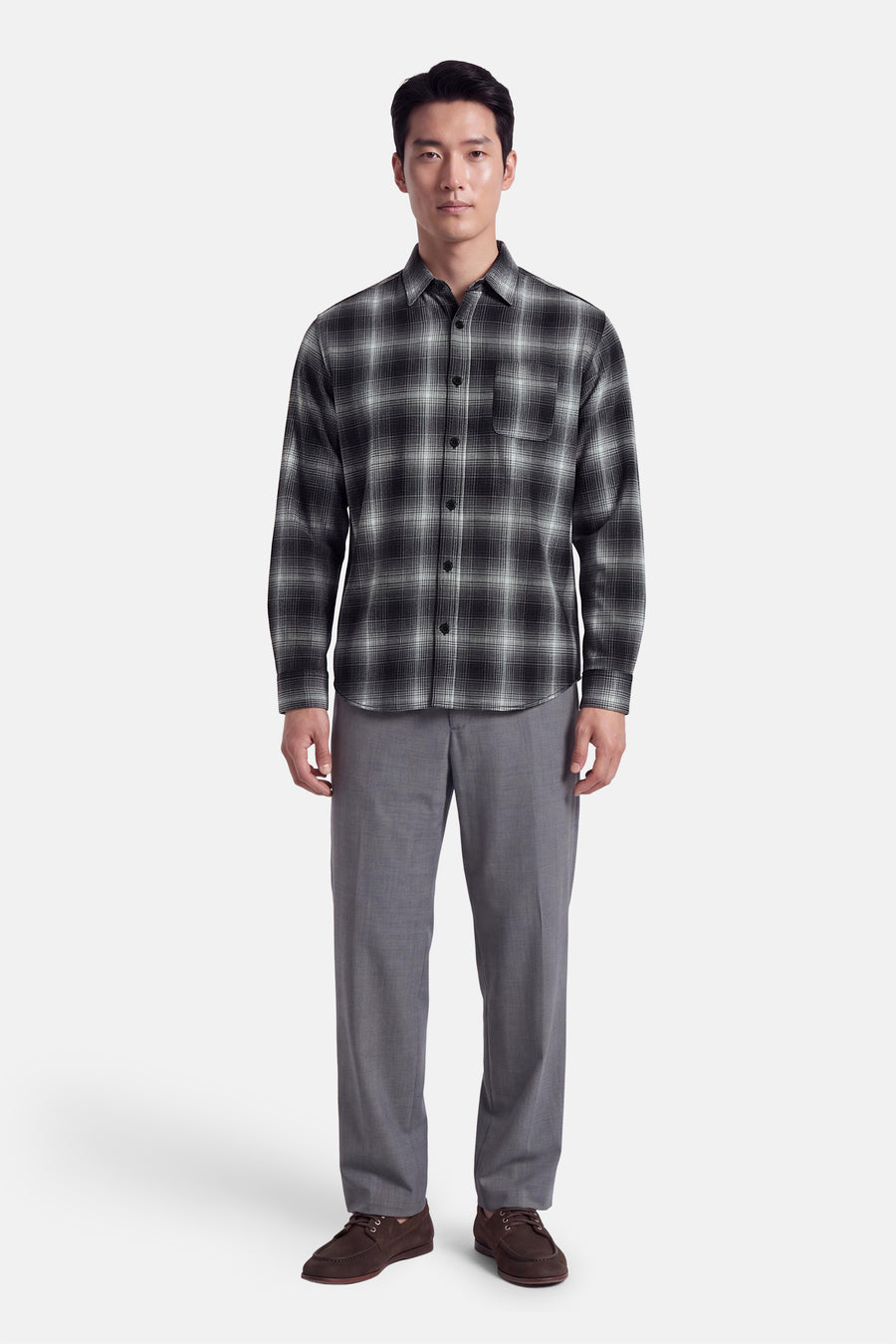 Chemise à manches longues - Gris
