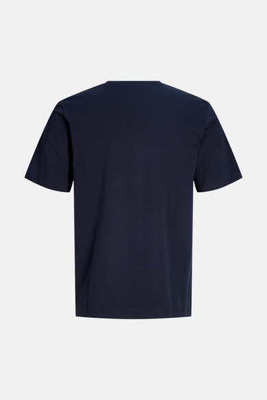 Dos d’un T-shirt bleu marine à manches courtes ORIGINALS BY JACK & JONES