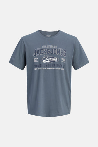 T-shirt bleu à manches courtes ORIGINALS BY JACK & JONES avec imprimé graphique sur le devant