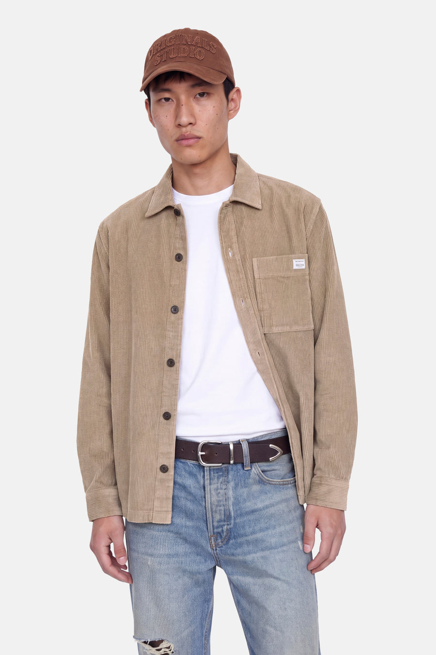 Chemise beige - ORIGINALS BY JACK & JONES