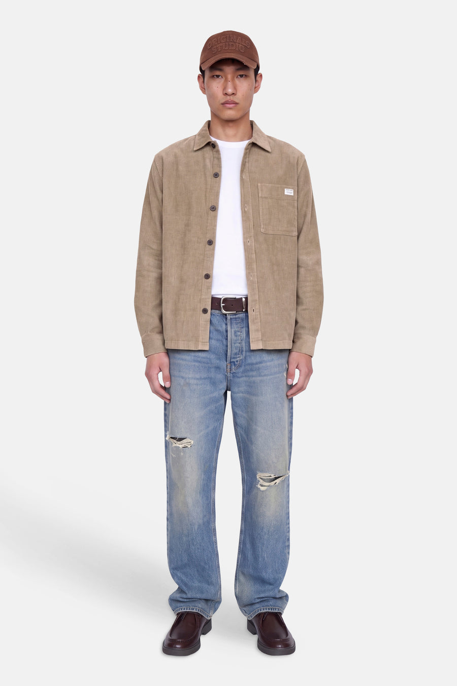 Chemise beige - ORIGINALS BY JACK & JONES
