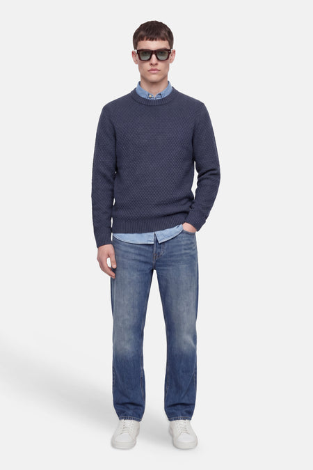 Trui met ronde hals blauw - JACK & JONES