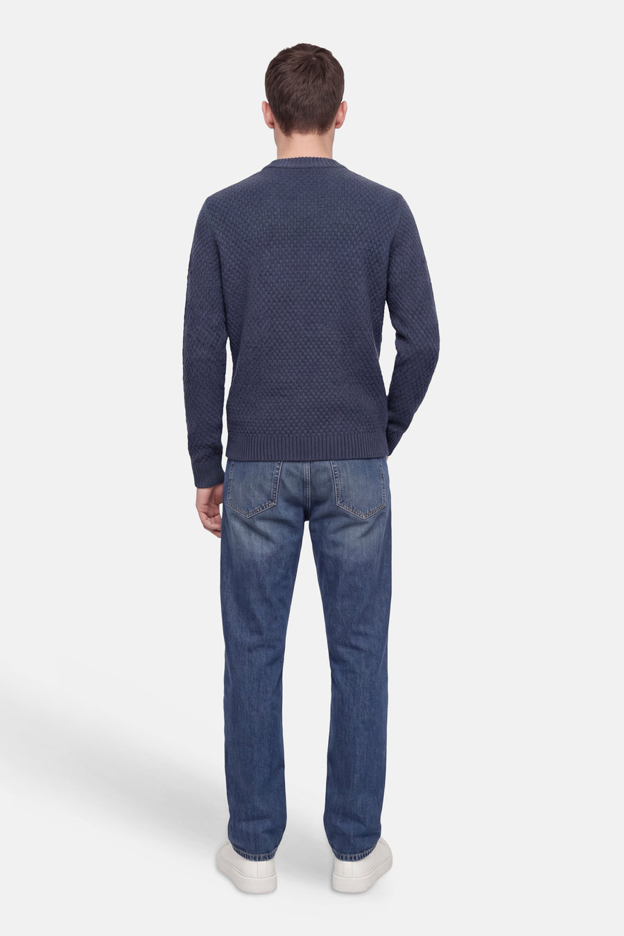 Pull col rond bleu - JACK & JONES