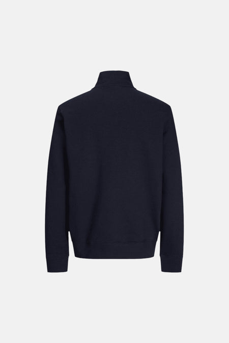 Sweat col O - bleu