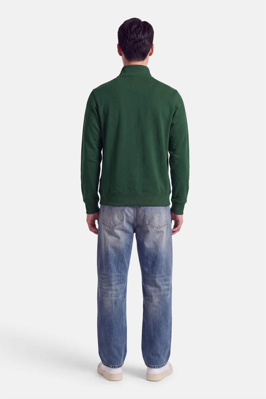 Sweat col O - vert
