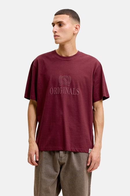T-shirt à manches courtes - Bordeaux