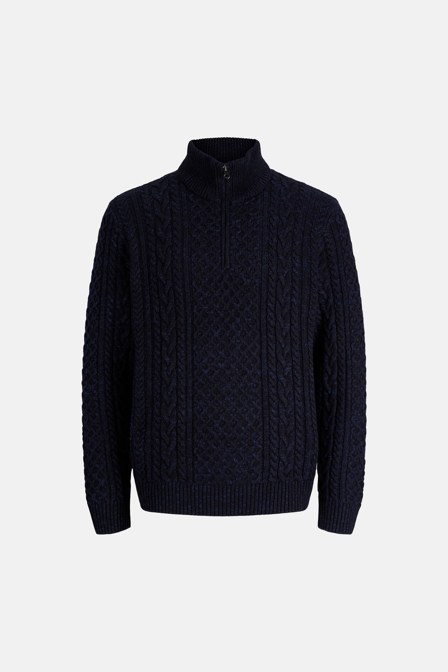 Pull col roulé bleu - PREMIUM by JACK & JONES