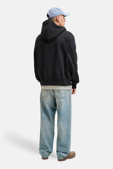 Sweat à capuche noir - ORIGINALS BY JACK & JONES