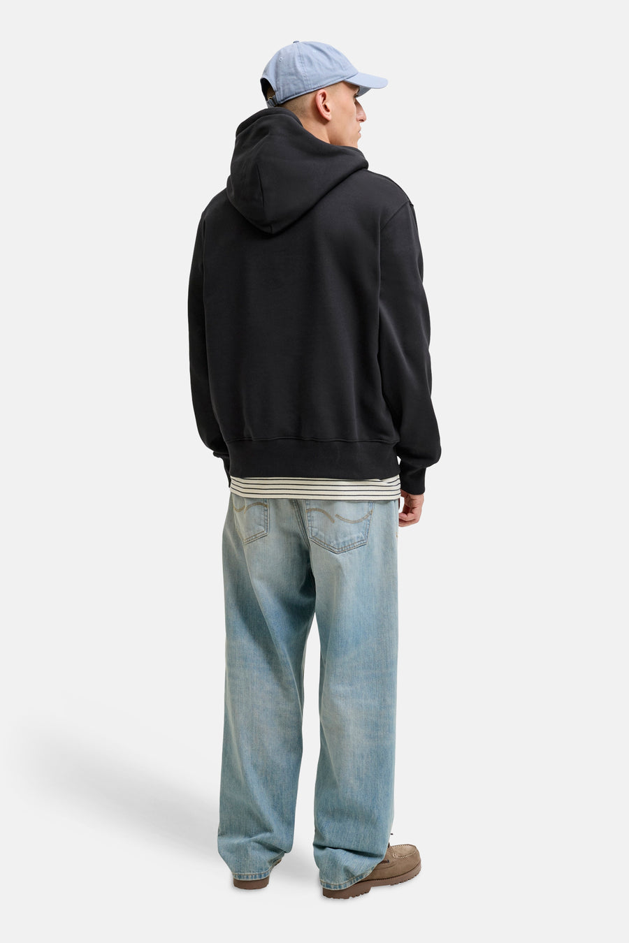 Sweat à capuche noir - ORIGINALS BY JACK & JONES