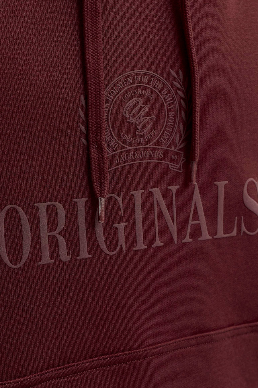 Sweat à capuche rouge - ORIGINALS BY JACK & JONES