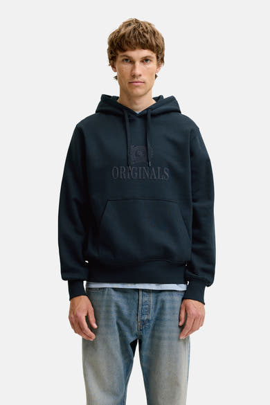 Sweat à capuche bleu - ORIGINALS BY JACK & JONES