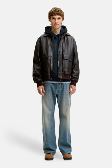 Sweat à capuche bleu - ORIGINALS BY JACK & JONES