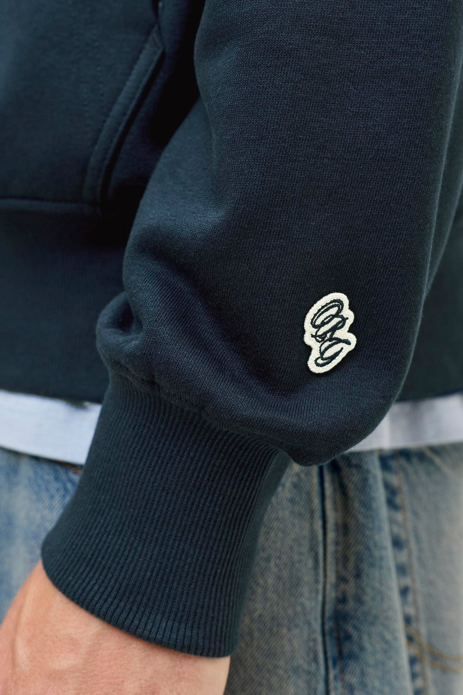 Sweat à capuche bleu - ORIGINALS BY JACK & JONES