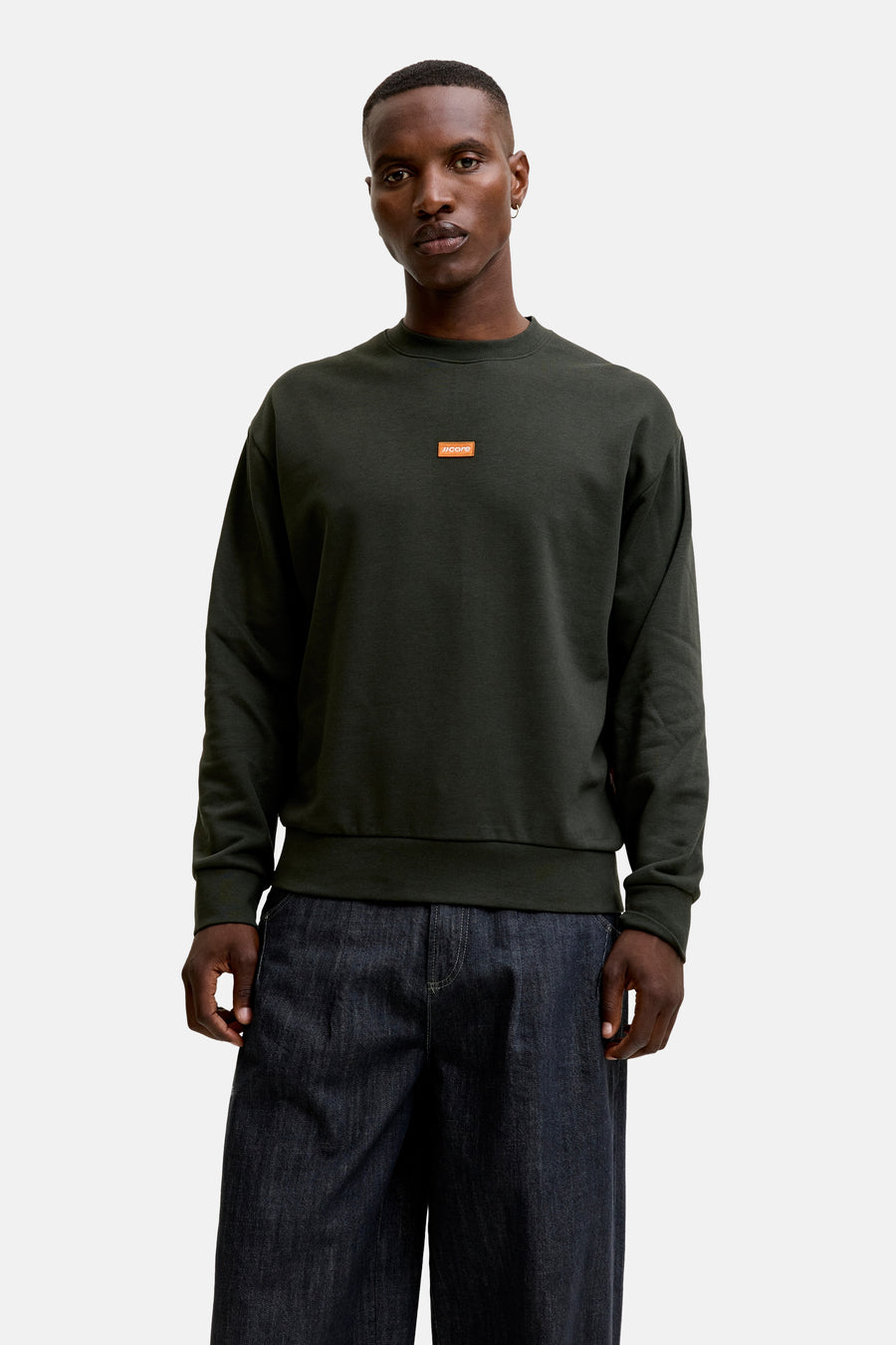 Sweat col rond vert - JACK & JONES