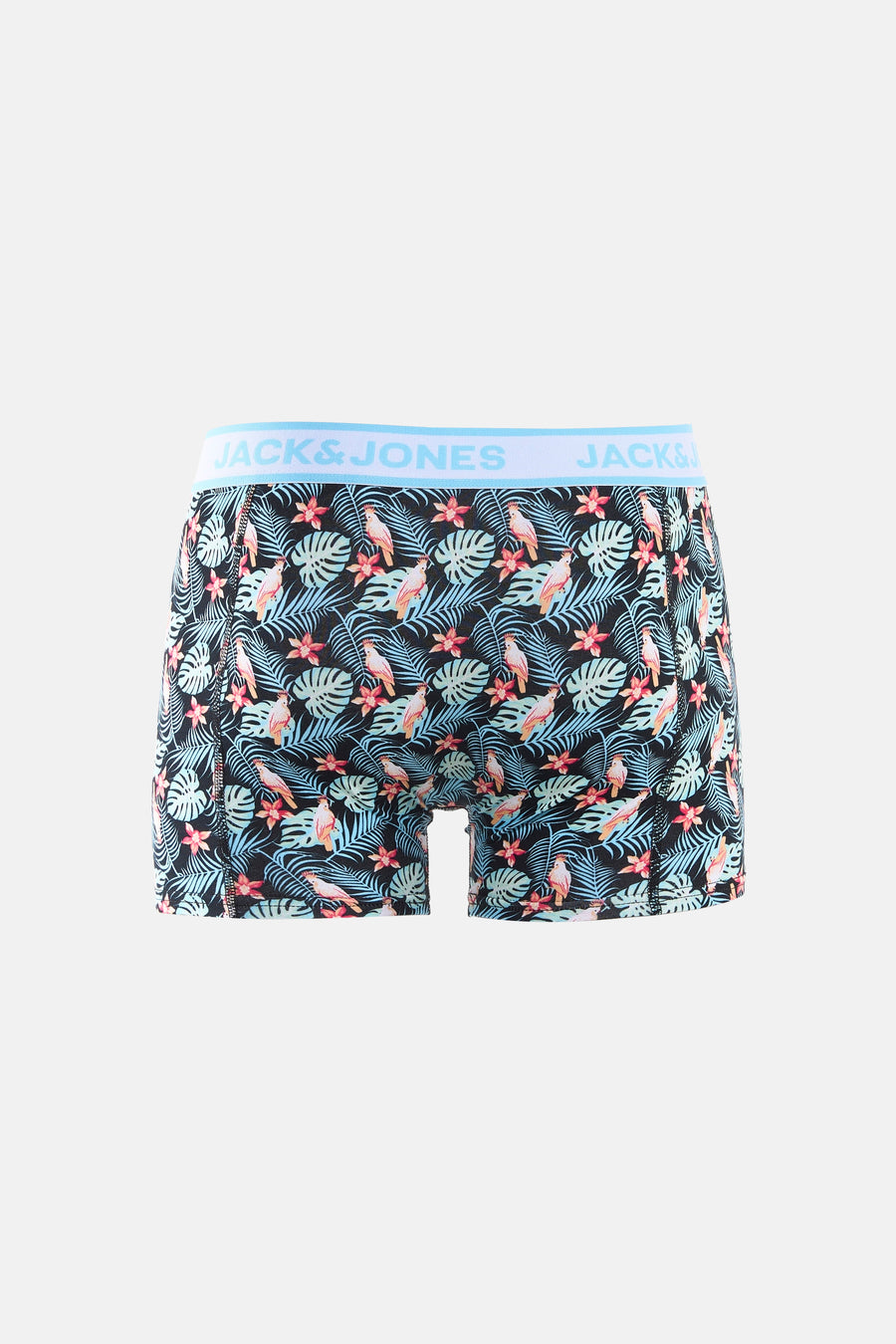 Boxer multicolore par ACCESSORIES BY JACK & JONES à motif floral et perroquets.