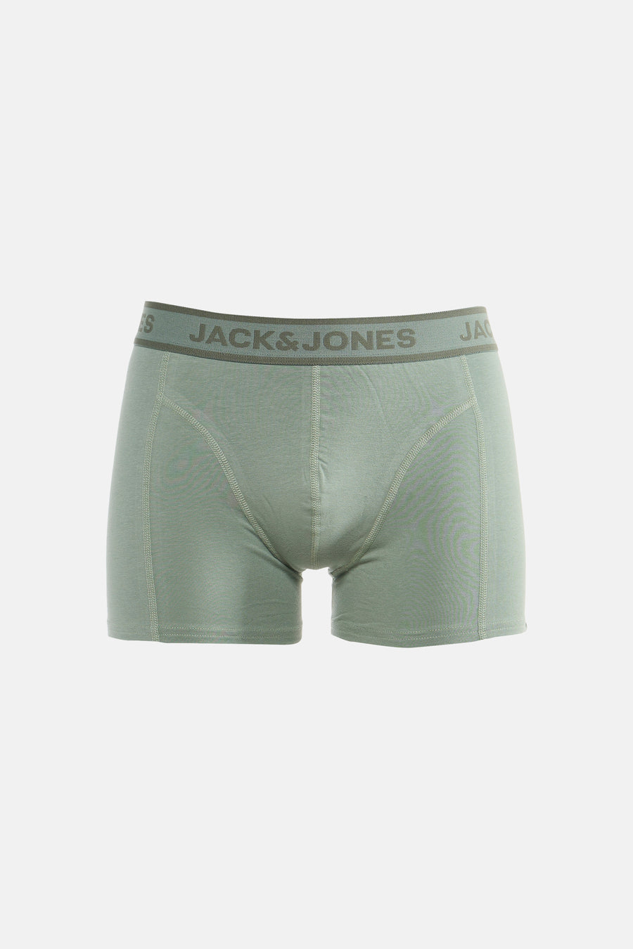 Blauwe boxer van ACCESSORIES BY JACK & JONES, met een logoband en een nauwsluitende pasvorm.