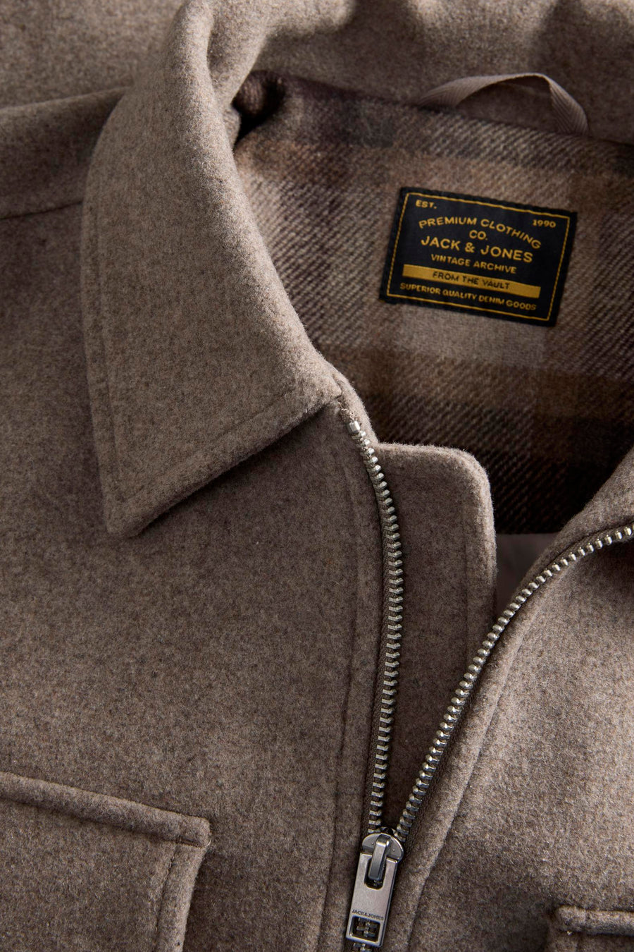 Heren tops jas casual beige - PREMIUM by JACK & JONES