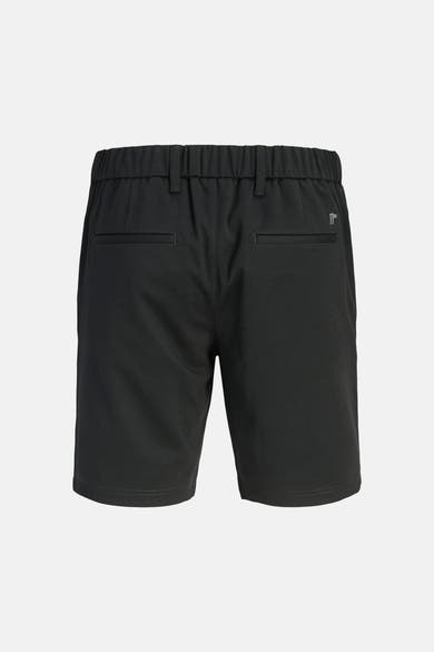 Chino noir de PREMIUM by JACK & JONES, avec poches arrière passepoilées et logo discret.
