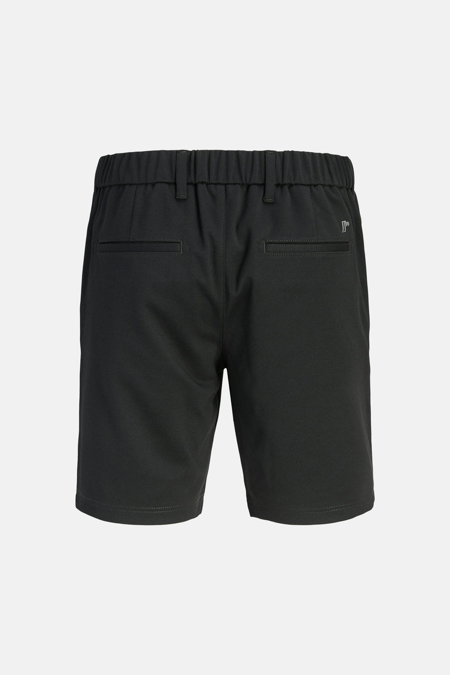 Chino noir de PREMIUM by JACK & JONES, avec poches arrière passepoilées et logo discret.