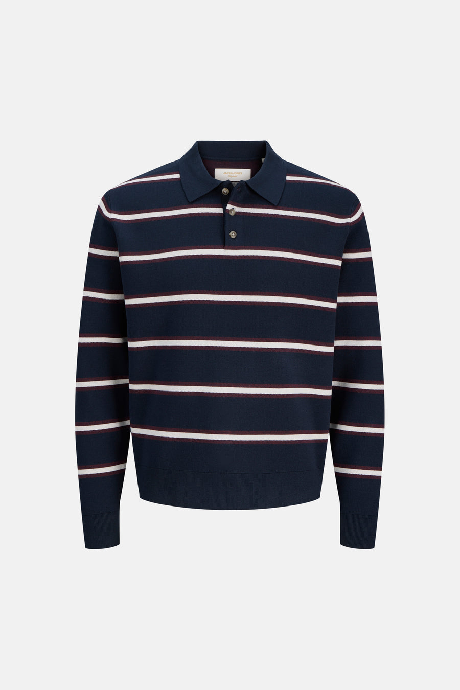 Pull col V - bleu