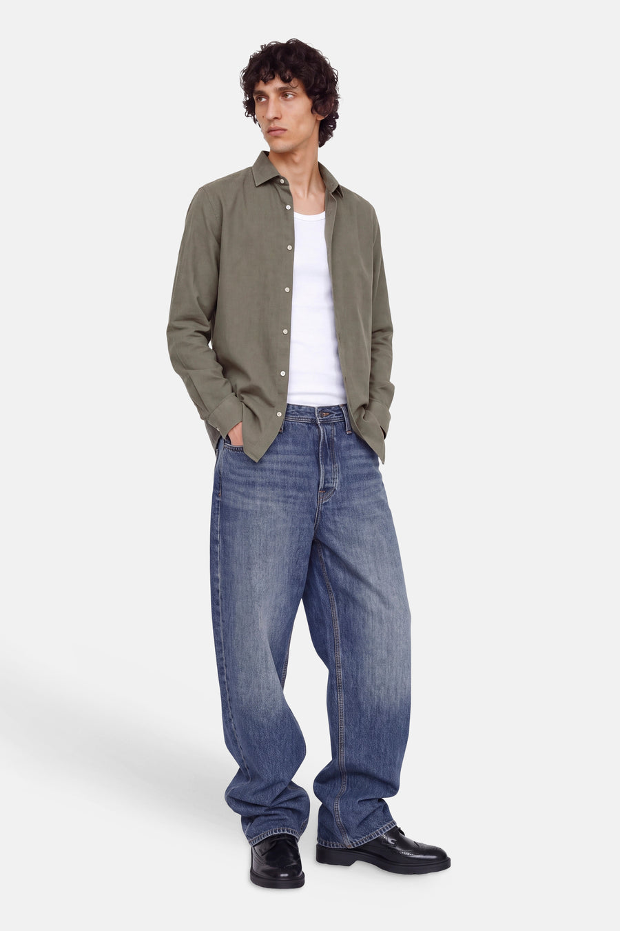 Chemise (manches longues) kahki - PREMIUM by JACK & JONES