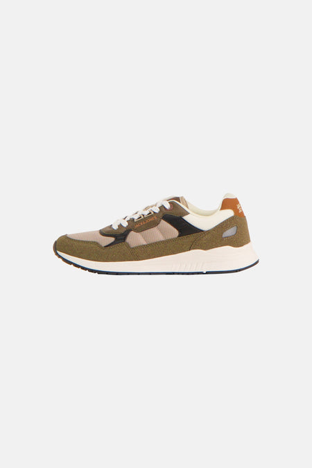 Basket brune ACCESSORIES BY JACK & JONES à lacets, vue de profil