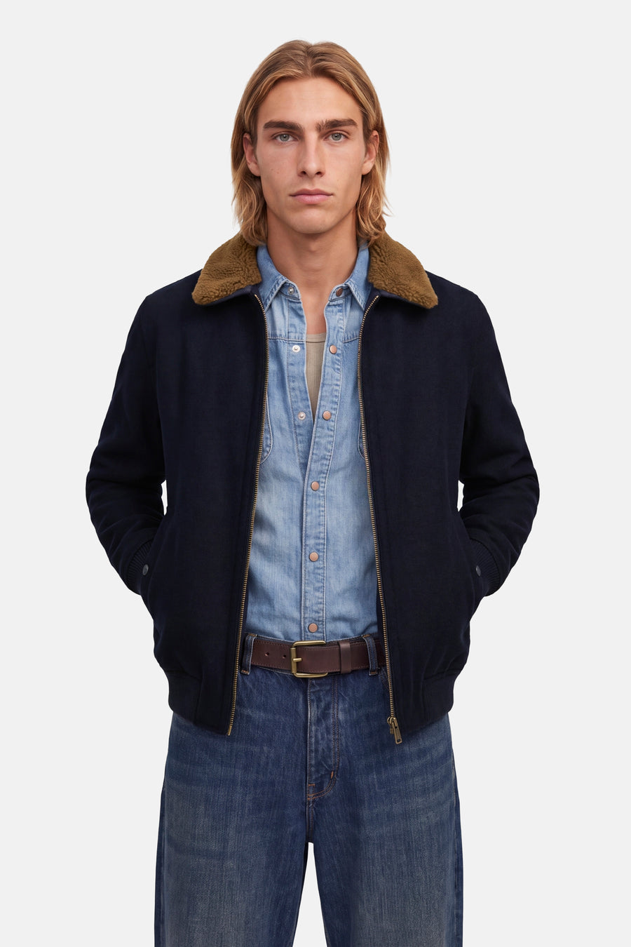 Heren tops jas casual blauw - PREMIUM by JACK & JONES