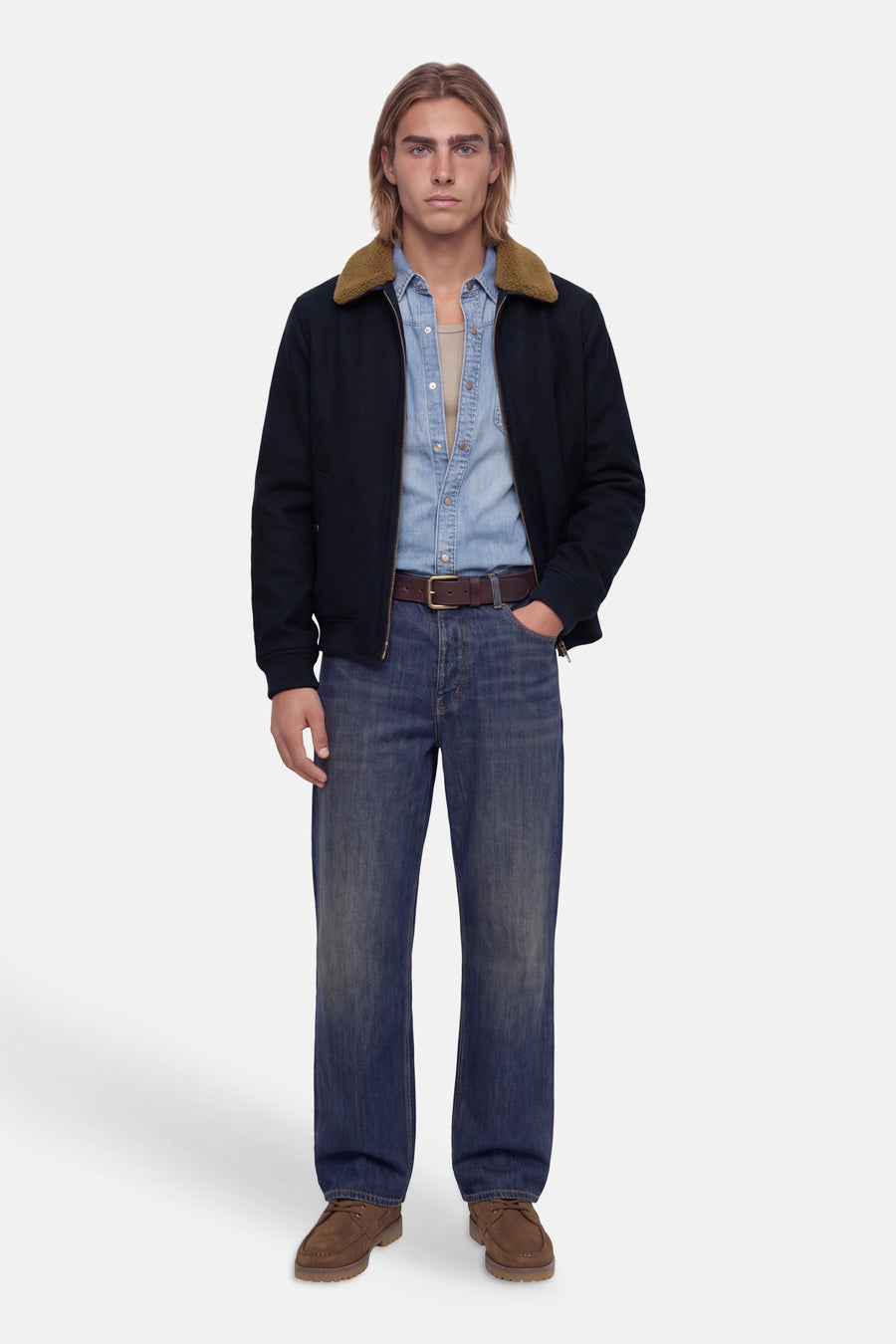 Heren tops jas casual blauw - PREMIUM by JACK & JONES