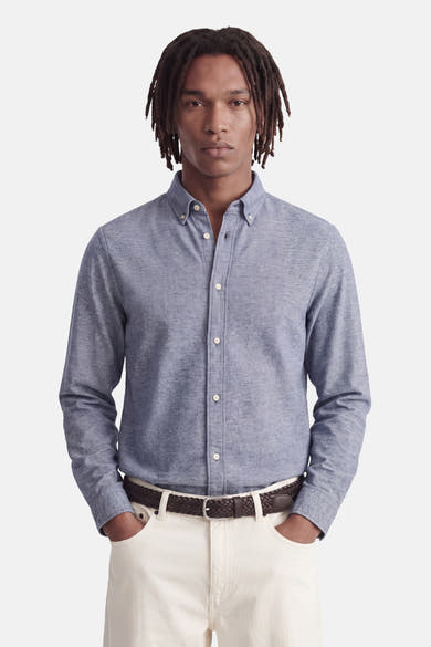 Chemise à manches longues - bleu