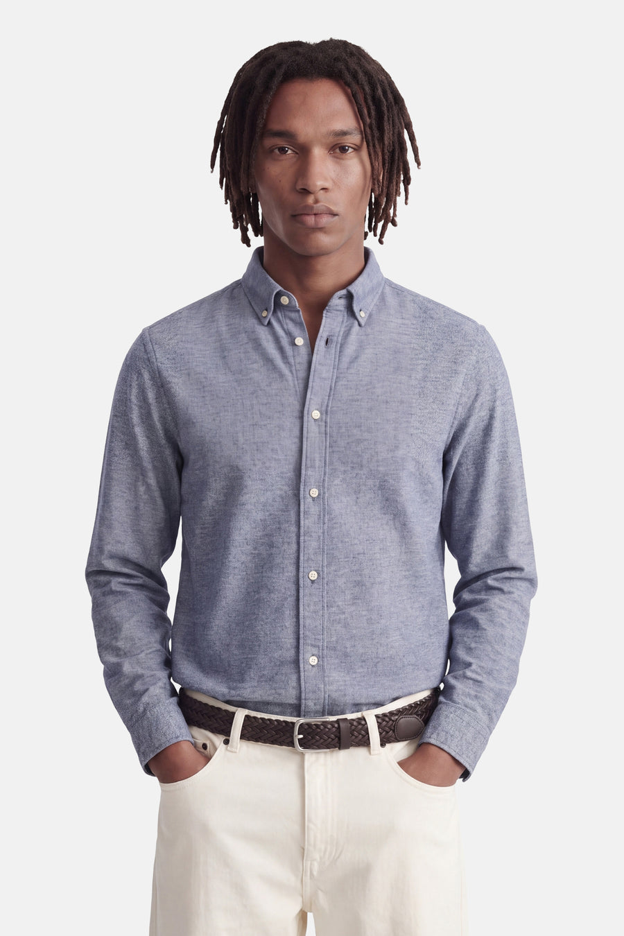 Chemise à manches longues - bleu