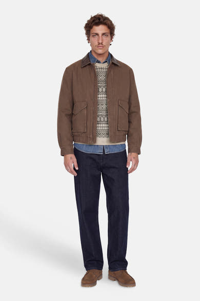 Pull col rond gris - PREMIUM by JACK & JONES