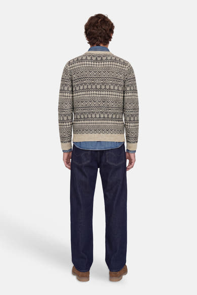 Pull col rond gris - PREMIUM by JACK & JONES
