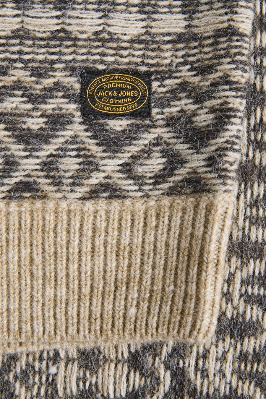 Pull col rond gris - PREMIUM by JACK & JONES