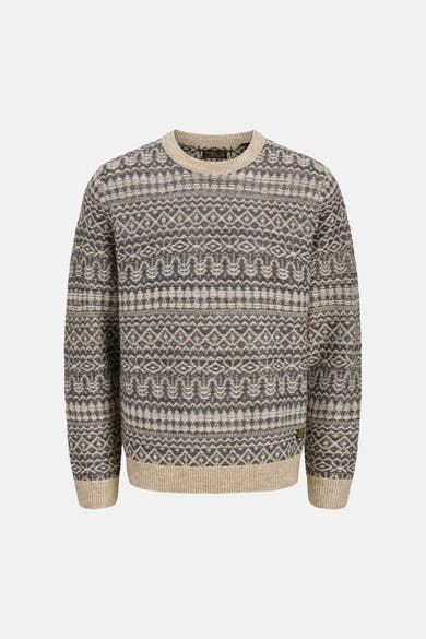 Pull col rond gris - PREMIUM by JACK & JONES