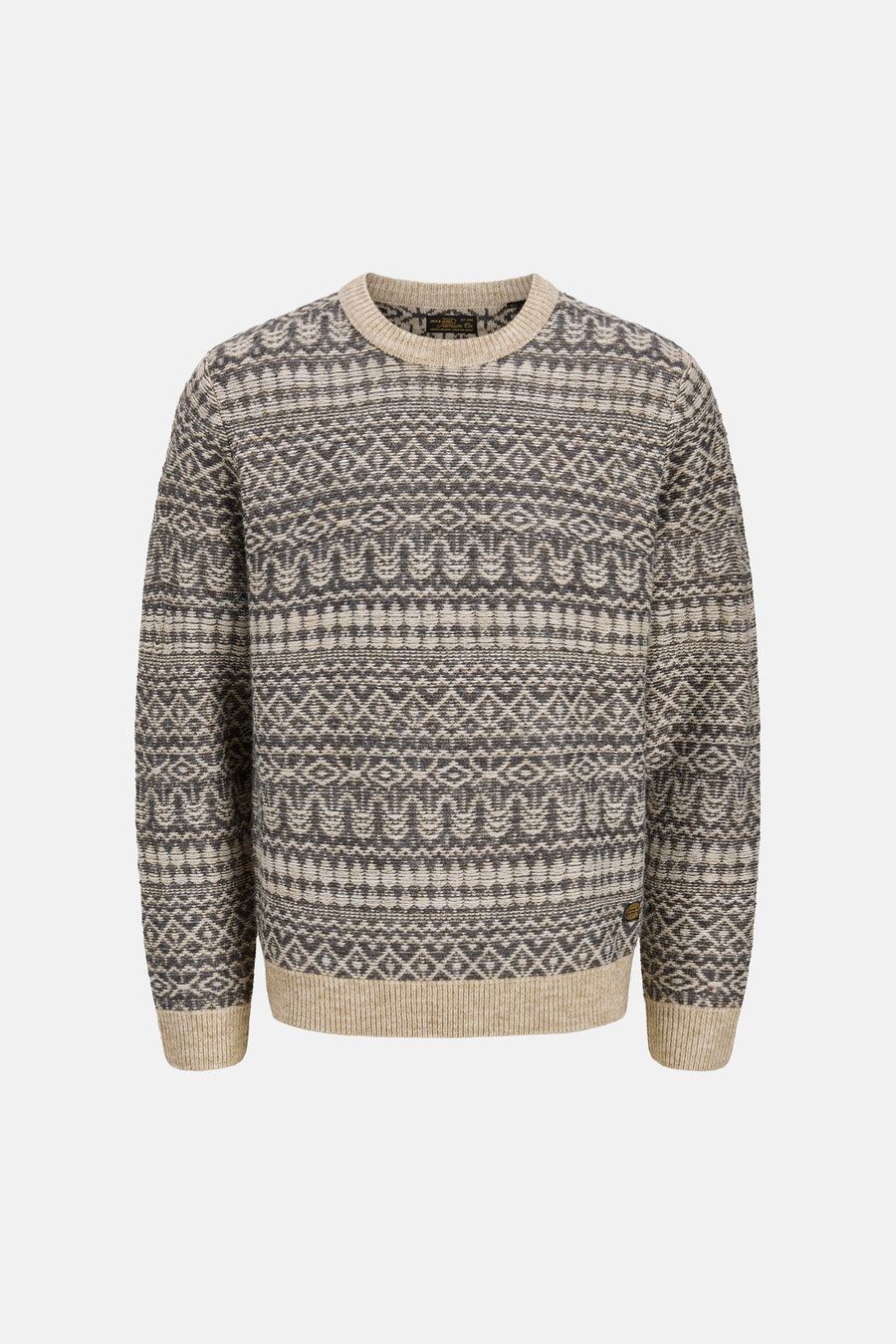 Pull col rond gris - PREMIUM by JACK & JONES