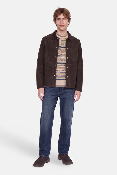Trui met ronde hals taupe - PREMIUM by JACK & JONES