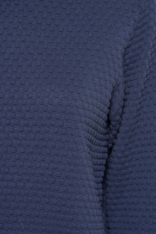 Pull à col rond - bleu