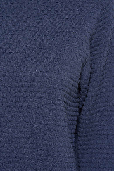 Pull met ronde hals - blauw